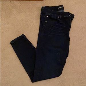 Dark denim jeans